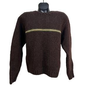 Vintage J. Crew Brown Wool Crewneck Pullover Sweater